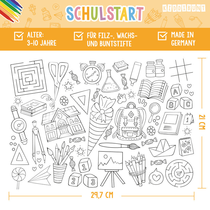 Platzsets "Schulstart"