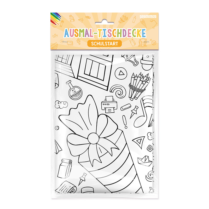 Ausmal-Tischdecke "Schulstart"