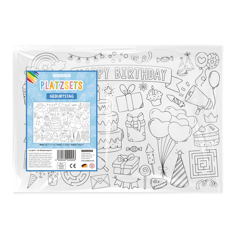 Platzsets "Geburtstag"