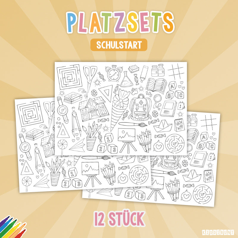 Platzsets "Schulstart"